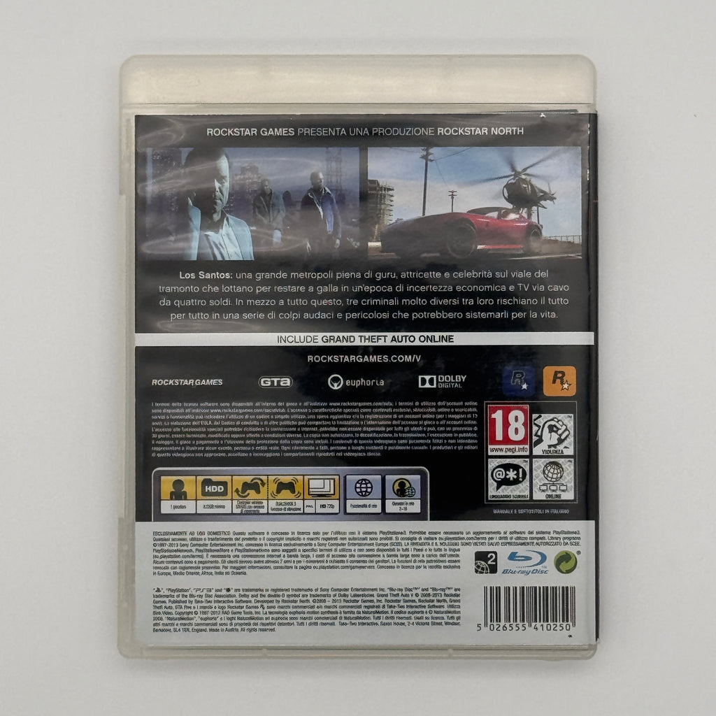Grand Theft Auto V PS3 GTA 5 Action Open World Game Used