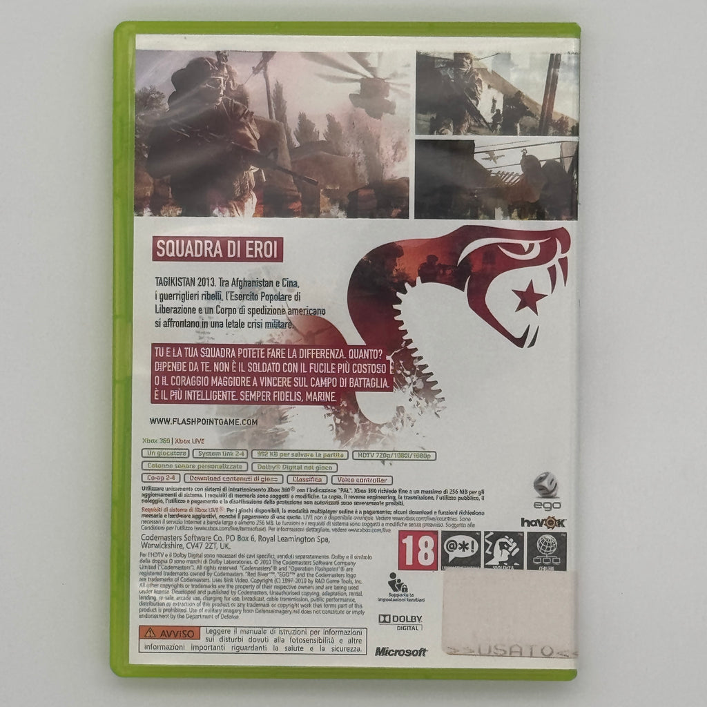 Operation Flashpoint Red River Xbox 360 Used War Shooter Game