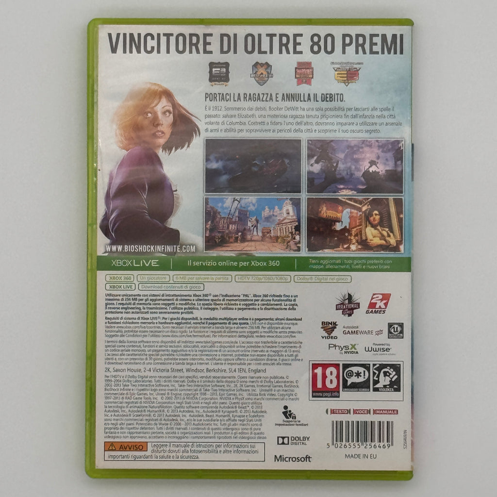 BioShock Infinite Xbox 360 Gioco Azione Avventura FPS Usato