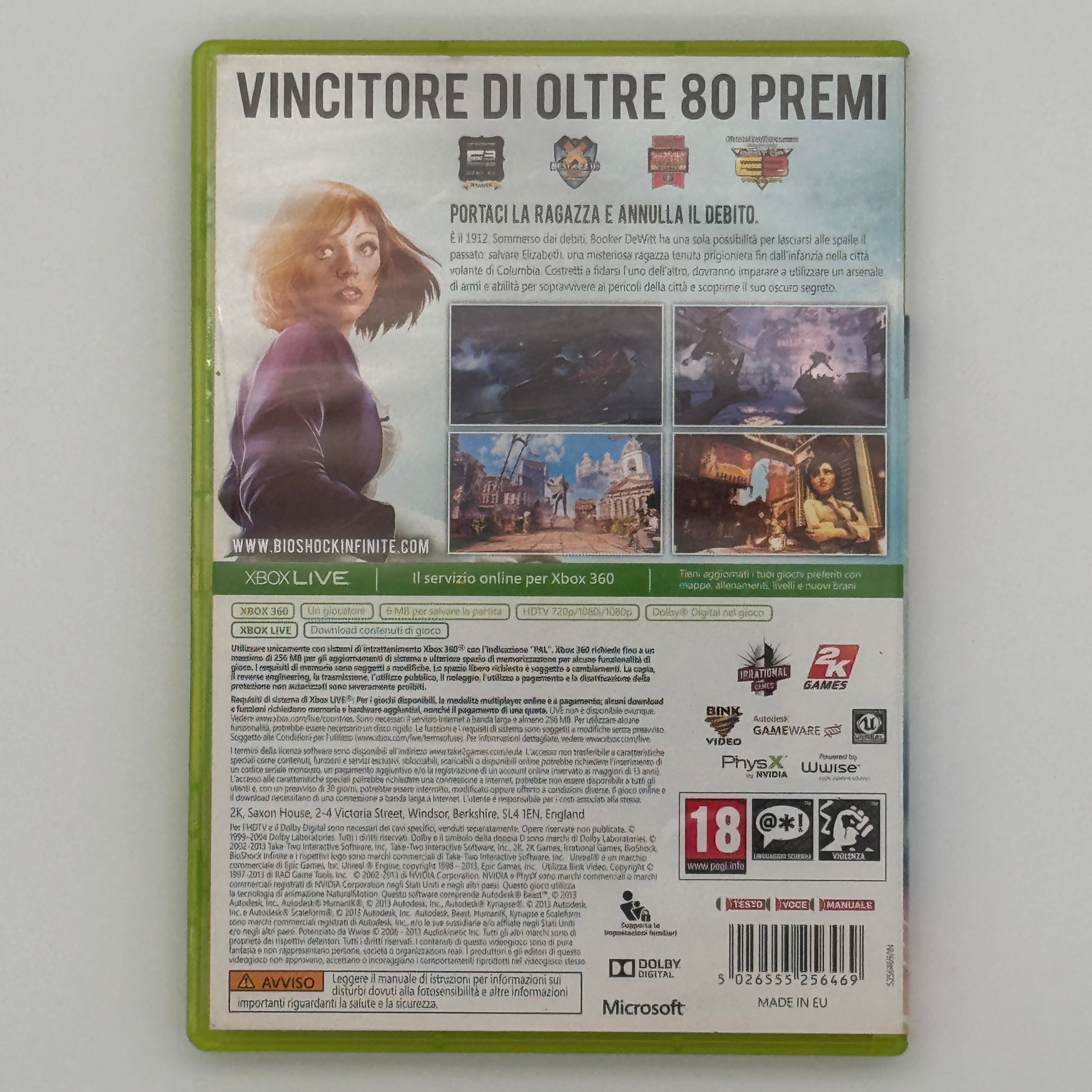 BioShock Infinite Xbox 360 Gioco Azione Avventura FPS Usato