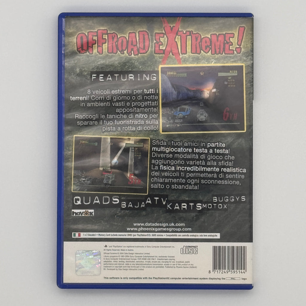 Off Road Extreme PS2 Gioco Corse Fuoristrada Usato