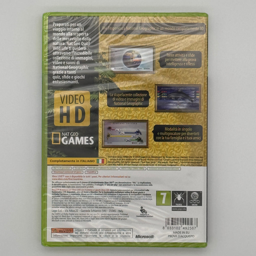 Nat Geo Quiz Wild Life Xbox 360 Educational Quiz Game New