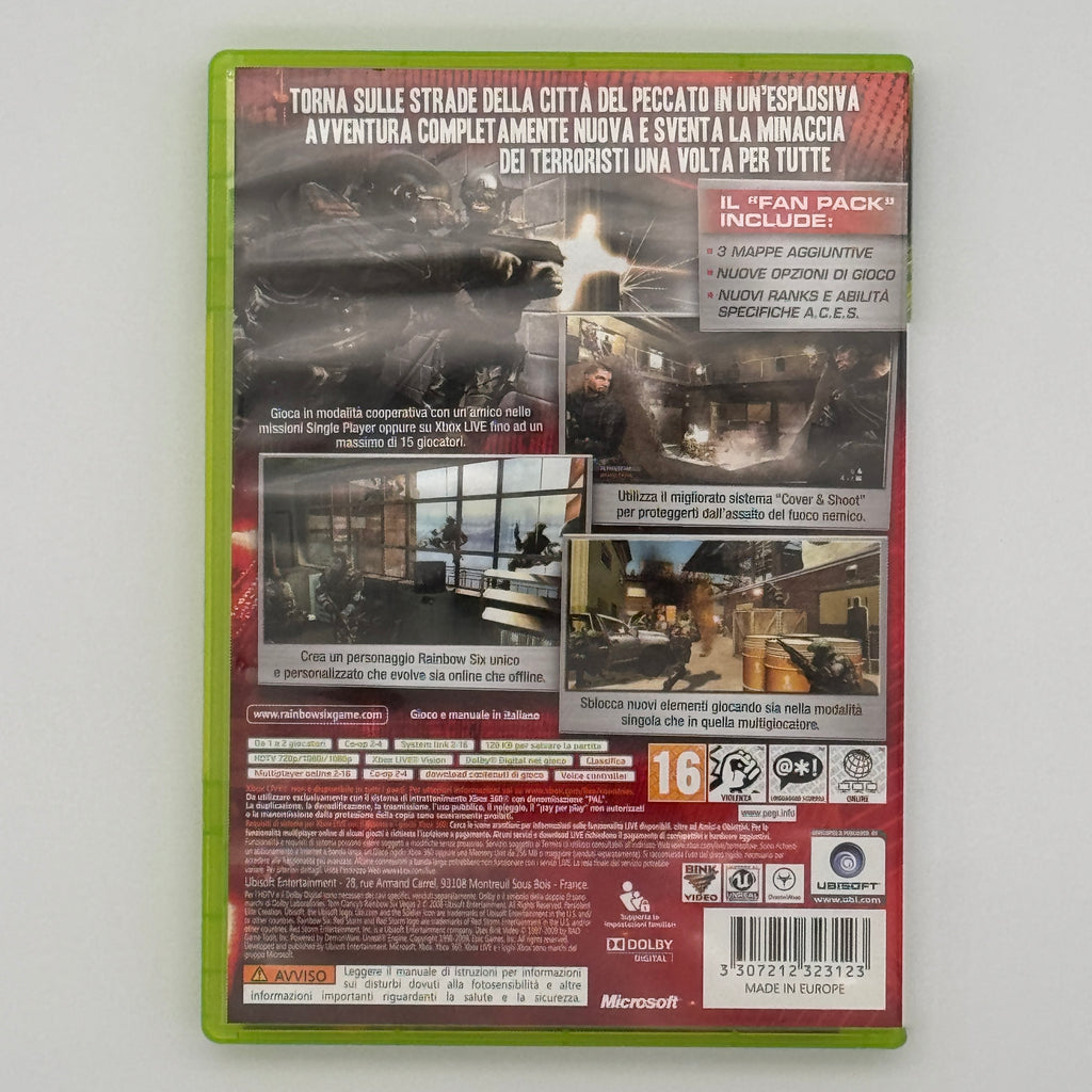 Tom Clancy's Rainbow Six Vegas 2 Xbox 360 Action Shooter Game Used
