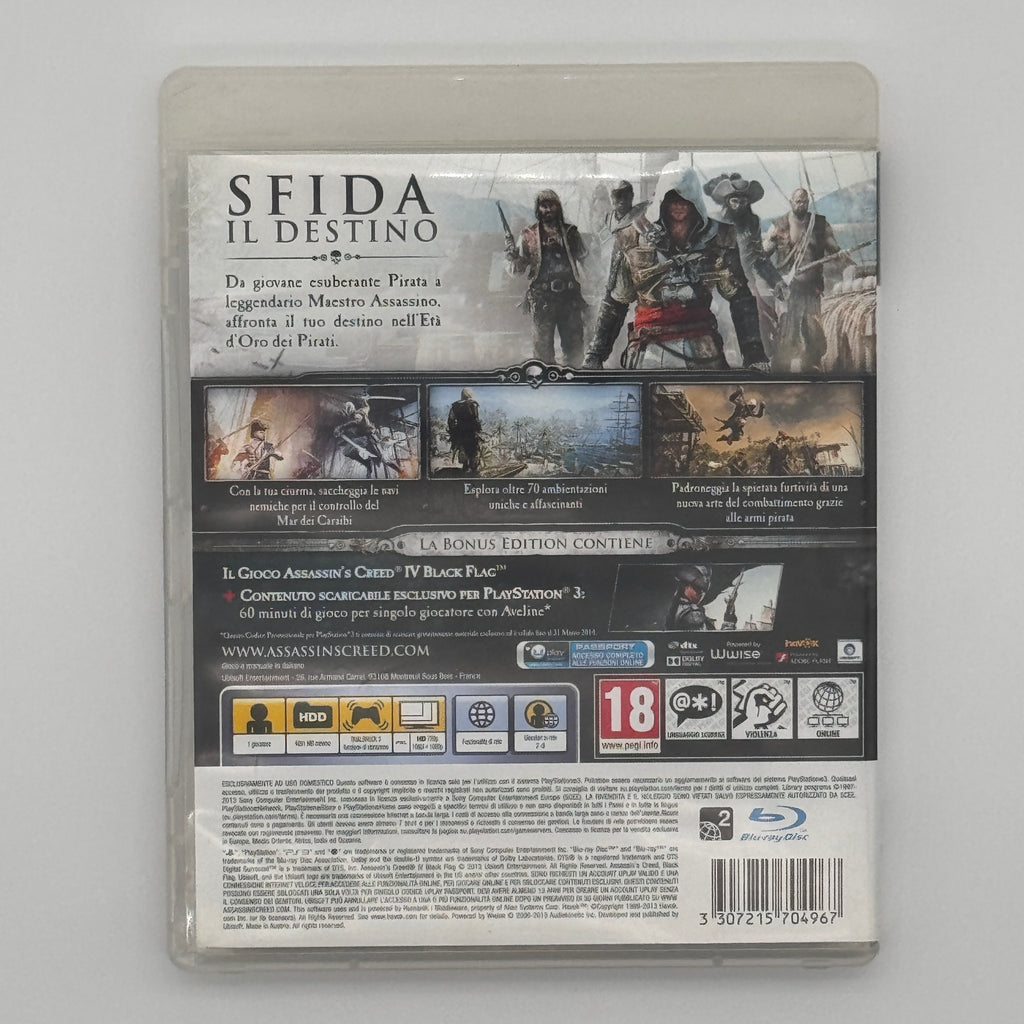 Assassin’s Creed IV Black Flag PS3 Gioco Azione Avventura Open World Usato