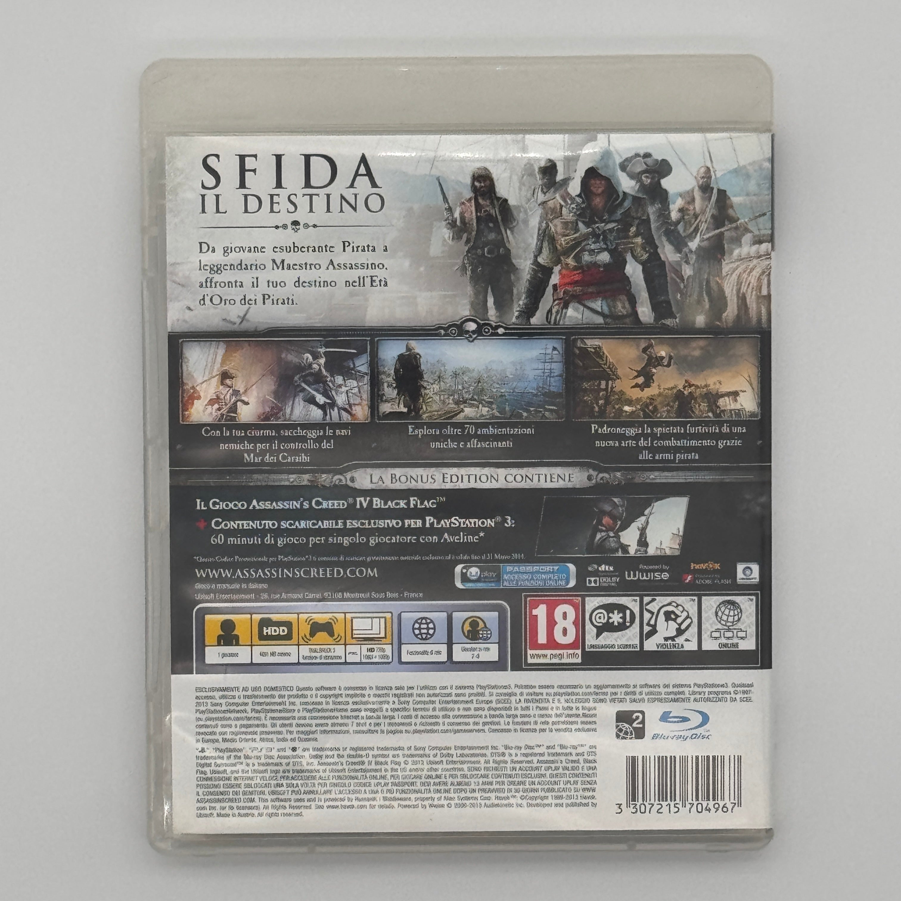 Assassin’s Creed IV Black Flag PS3 Gioco Azione Avventura Open World Usato