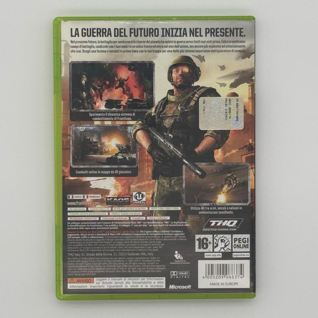 Frontlines Fuel of War Xbox 360 Shooter Action Game Used