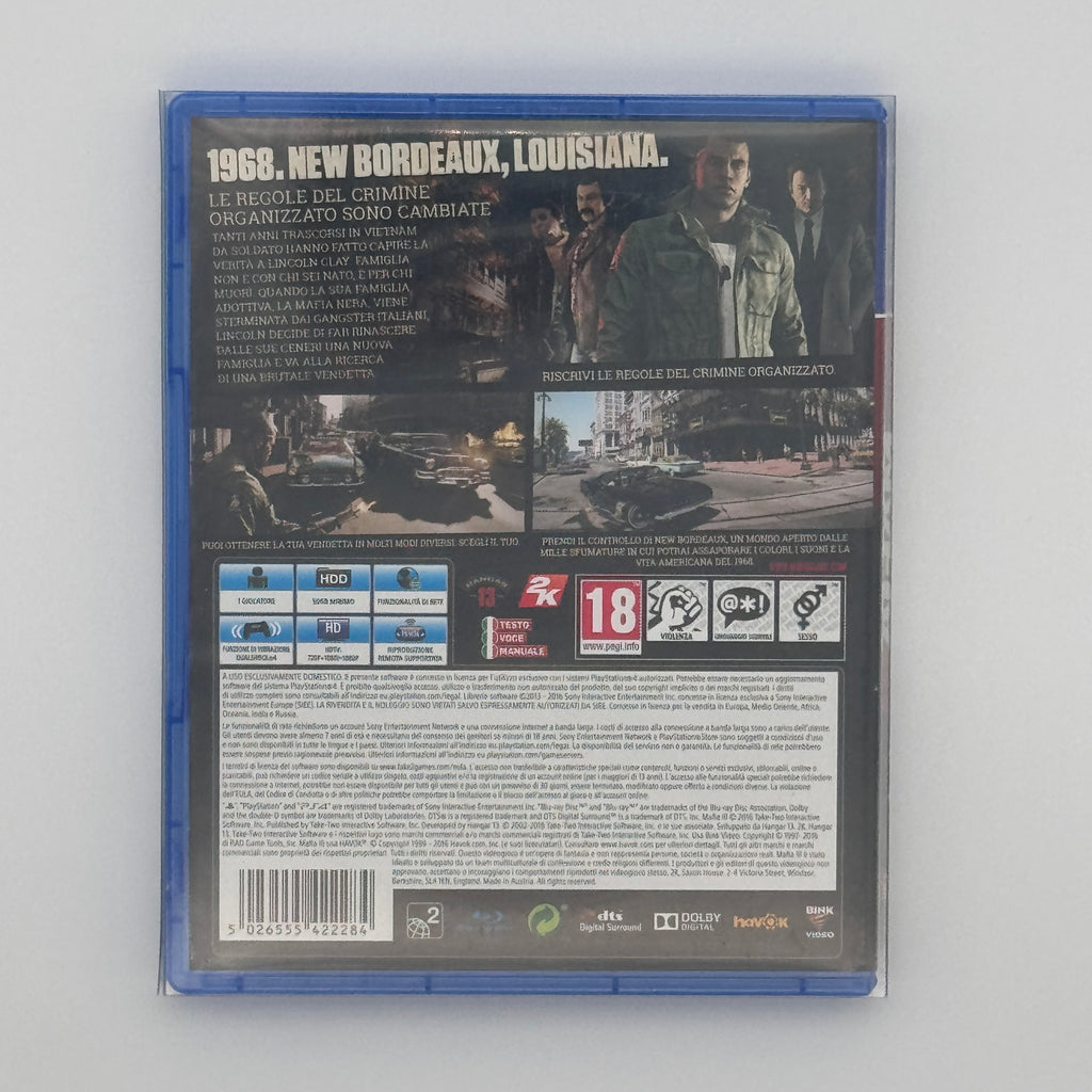 Mafia III Deluxe Edition PS4 Action Open World Game Used
