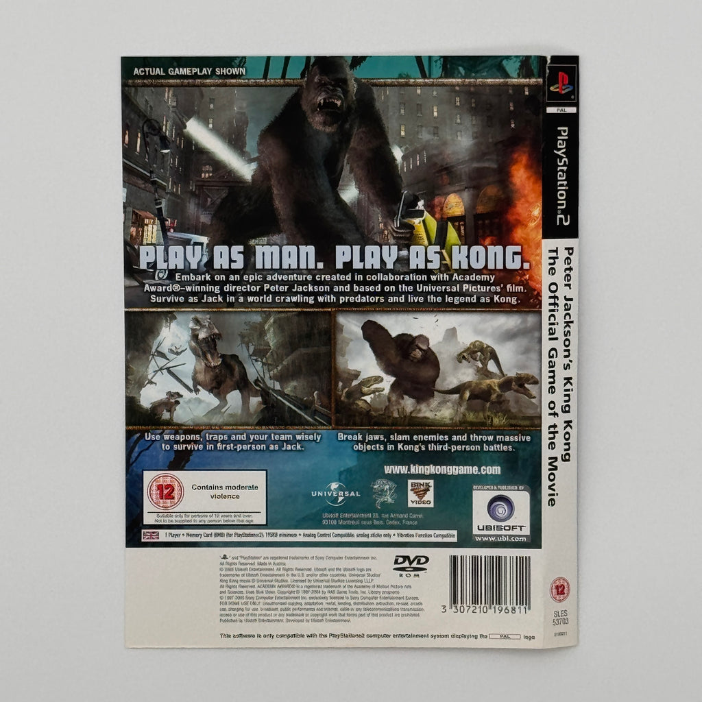 King Kong PS2 Action Adventure Game Used Disc Only No Case